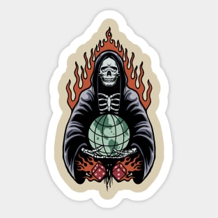 domination grim reaper Sticker